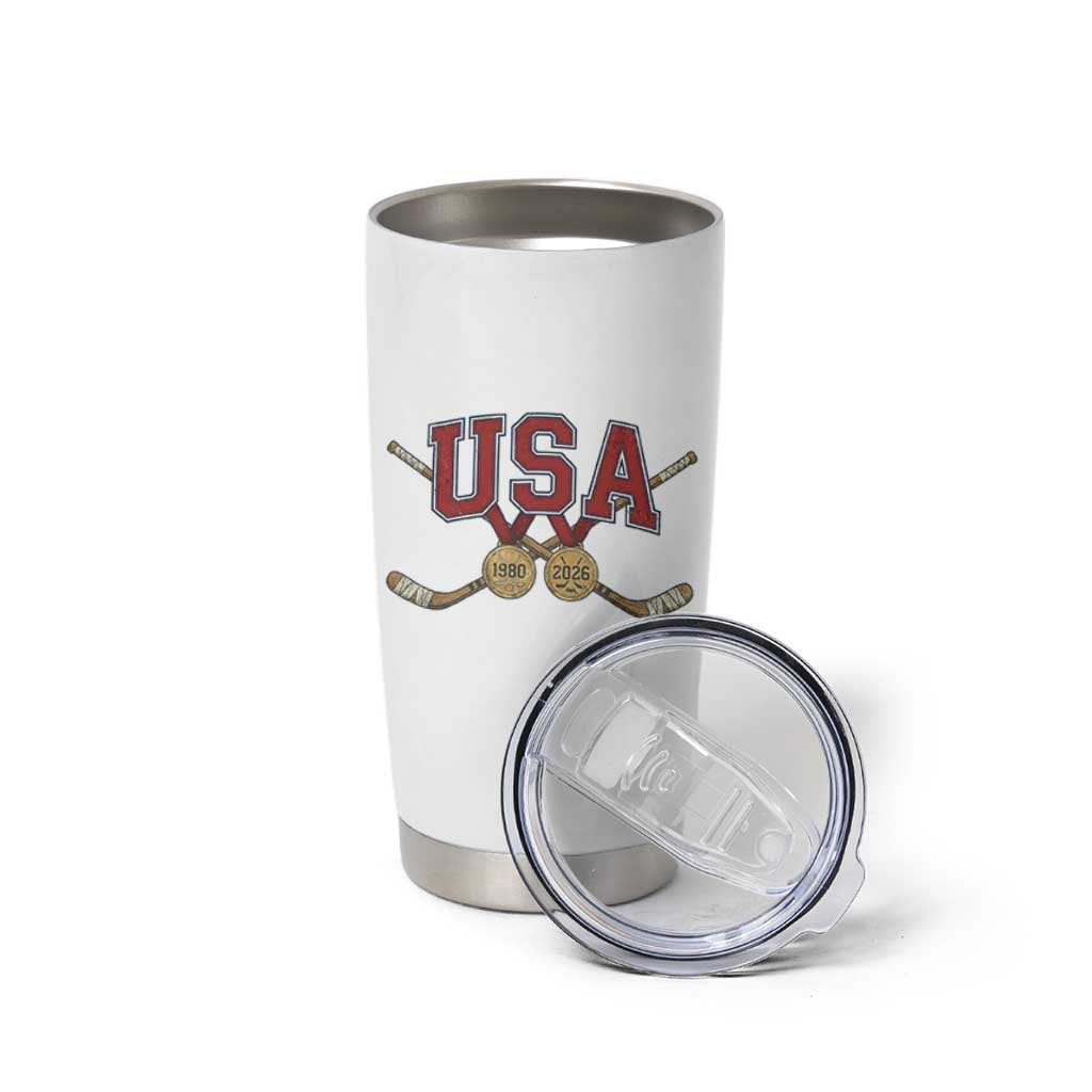 USA Ice Hockey Pride 1980 to 2026 Legacy Tumbler Cup Patriotic American Champions