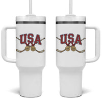 USA Ice Hockey Pride 1980 to 2026 Legacy Tumbler With Handle Patriotic American Champions