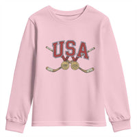 USA Ice Hockey Pride 1980 to 2026 Legacy Youth Sweatshirt Patriotic American Champions
