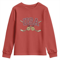 USA Ice Hockey Pride 1980 to 2026 Legacy Youth Sweatshirt Patriotic American Champions