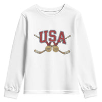 USA Ice Hockey Pride 1980 to 2026 Legacy Youth Sweatshirt Patriotic American Champions