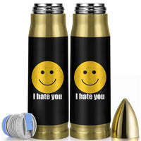 I Hate You Meme Distressed Smiling Face Bullet Tumbler Dark Humor Sarcastic Funny Attitude