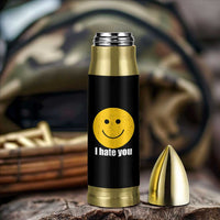 I Hate You Meme Distressed Smiling Face Bullet Tumbler Dark Humor Sarcastic Funny Attitude