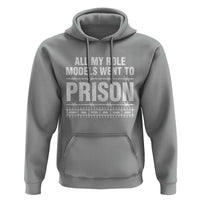 All My Role Models Went To Prison Hoodie Biblical History Heroes Faith Statement