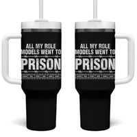 All My Role Models Went To Prison Tumbler With Handle Biblical History Heroes Faith Statement