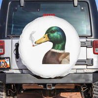 Smoking Mallard Meme Graphic Spare Tire Cover Chaotic Funny Wild Duck Attitude Viral Internet Humor