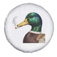 Smoking Mallard Meme Graphic Spare Tire Cover Chaotic Funny Wild Duck Attitude Viral Internet Humor