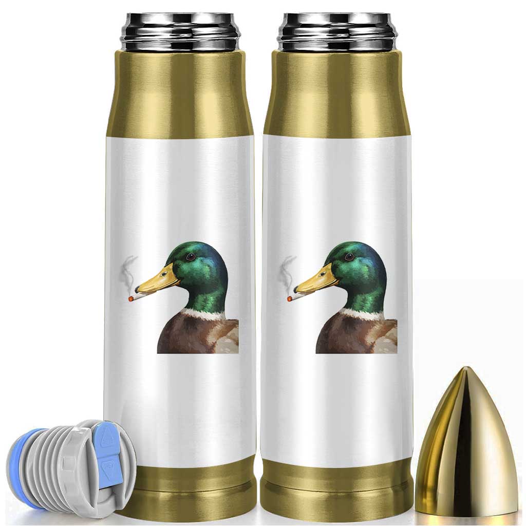 Smoking Mallard Meme Graphic Bullet Tumbler Chaotic Funny Wild Duck Attitude Viral Internet Humor