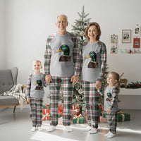 Smoking Mallard Meme Graphic Plaid Pajama Set Chaotic Funny Wild Duck Attitude Viral Internet Humor
