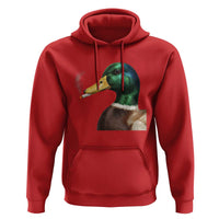Smoking Mallard Meme Graphic Hoodie Chaotic Funny Wild Duck Attitude Viral Internet Humor