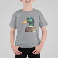 Smoking Mallard Meme Graphic T Shirt For Kid Chaotic Funny Wild Duck Attitude Viral Internet Humor