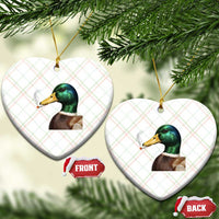 Smoking Mallard Meme Graphic Ceramic Ornament Chaotic Funny Wild Duck Attitude Viral Internet Humor