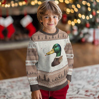 Smoking Mallard Meme Graphic Ugly Christmas Sweater Chaotic Funny Wild Duck Attitude Viral Internet Humor