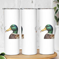 Smoking Mallard Meme Graphic Skinny Tumbler Chaotic Funny Wild Duck Attitude Viral Internet Humor