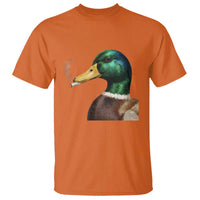 Smoking Mallard Meme Graphic T Shirt Chaotic Funny Wild Duck Attitude Viral Internet Humor