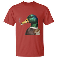 Smoking Mallard Meme Graphic T Shirt Chaotic Funny Wild Duck Attitude Viral Internet Humor
