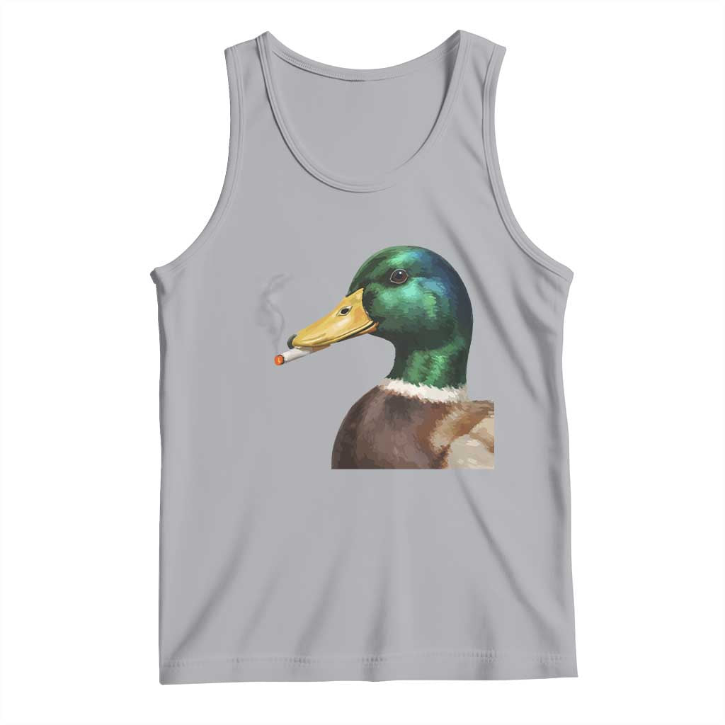 Smoking Mallard Meme Graphic Tank Top Chaotic Funny Wild Duck Attitude Viral Internet Humor