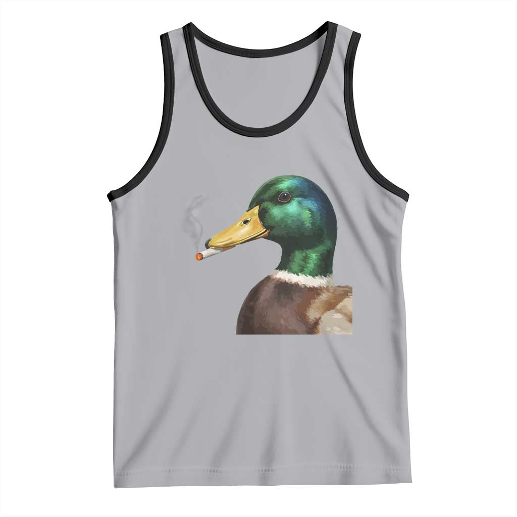 Smoking Mallard Meme Graphic Tank Top Chaotic Funny Wild Duck Attitude Viral Internet Humor