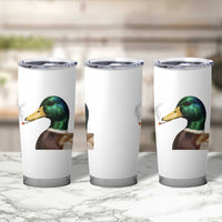 Smoking Mallard Meme Graphic Tumbler Cup Chaotic Funny Wild Duck Attitude Viral Internet Humor