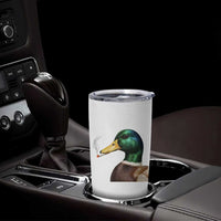 Smoking Mallard Meme Graphic Tumbler Cup Chaotic Funny Wild Duck Attitude Viral Internet Humor
