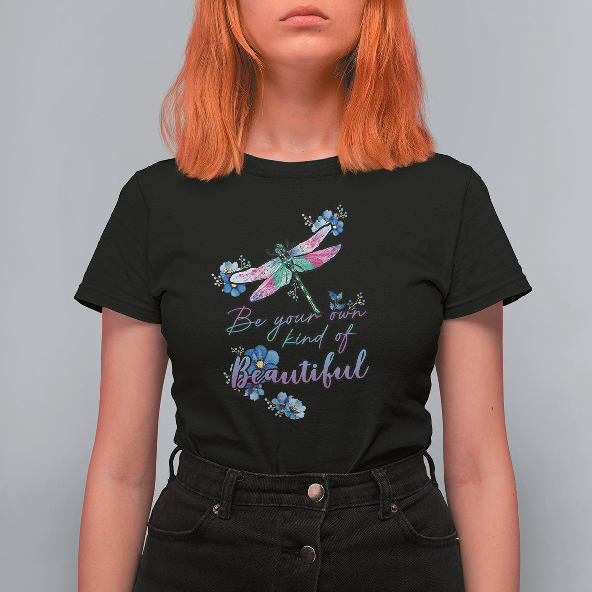 Be Your Own Kind Of Beautiful Dragonfly Inspirational Shirt, Dragonfly T-shirt, Dragonfly Gift for Insect Lover, Spiritual Shirt T Shirt For Women - Wonder Print Shop
