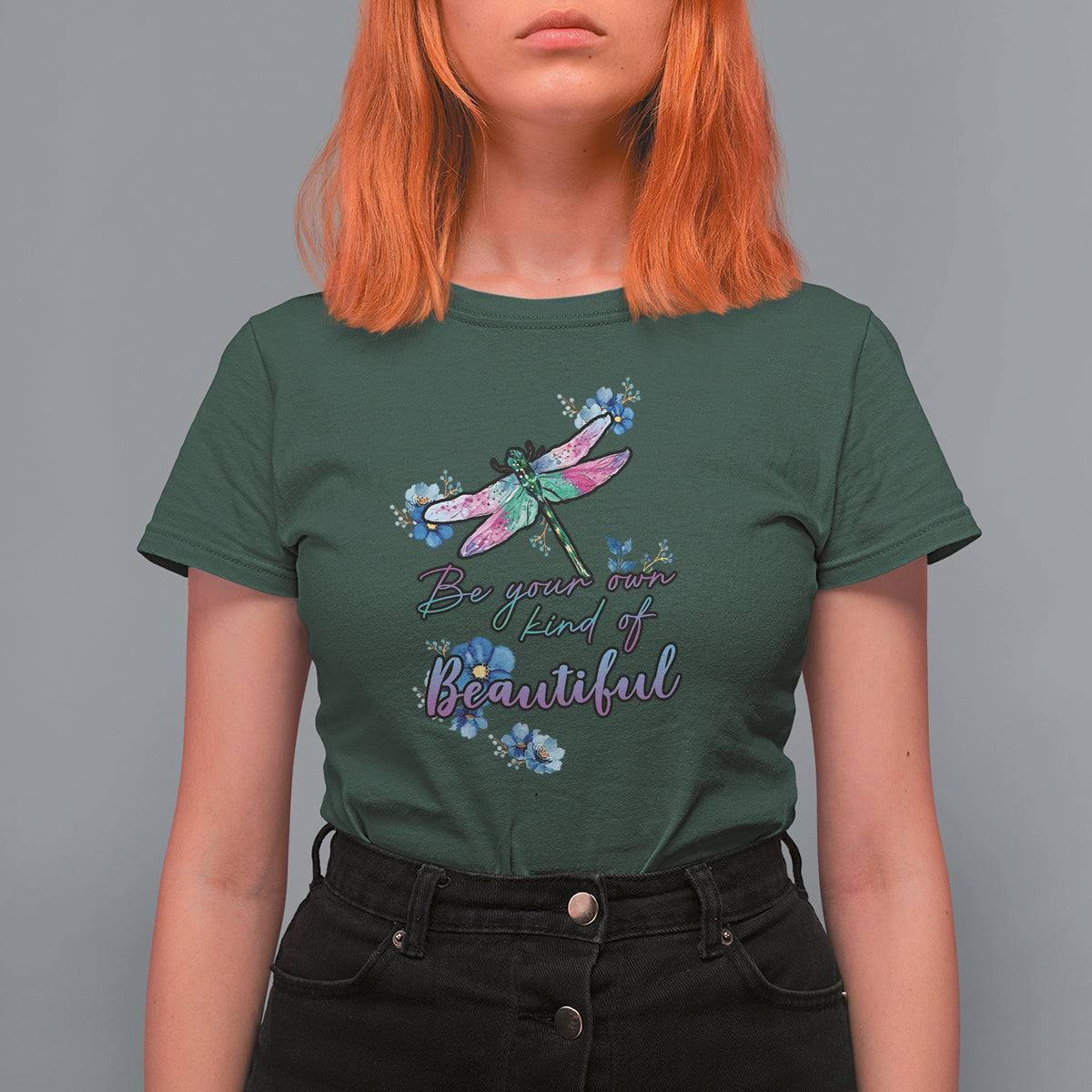 Be Your Own Kind Of Beautiful Dragonfly Inspirational Shirt, Dragonfly T-shirt, Dragonfly Gift for Insect Lover, Spiritual Shirt T Shirt For Women - Wonder Print Shop