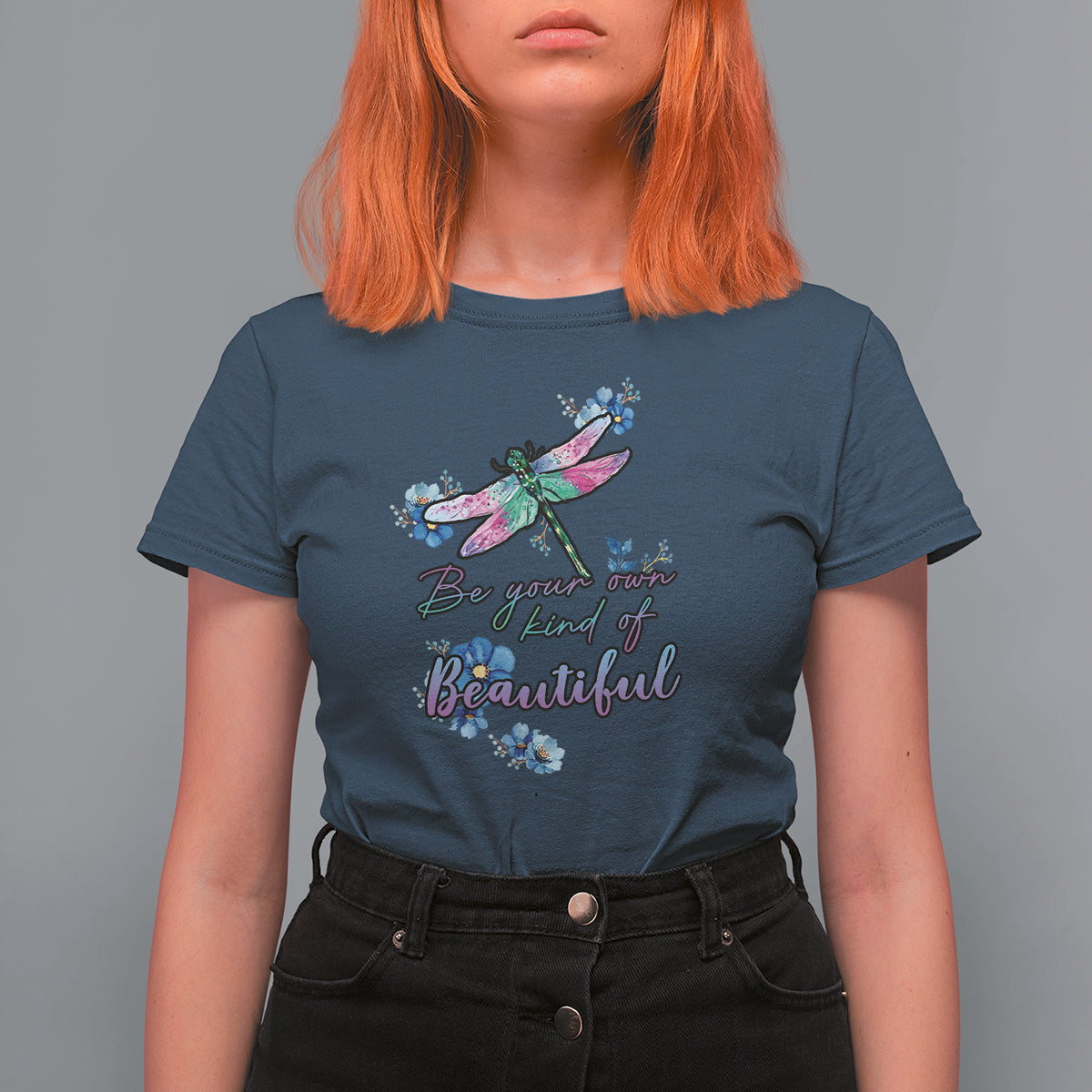 Be Your Own Kind Of Beautiful Dragonfly Inspirational Shirt, Dragonfly T-shirt, Dragonfly Gift for Insect Lover, Spiritual Shirt T Shirt For Women - Wonder Print Shop