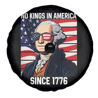 Funny Patriotic Founding Father Spare Tire Cover No Kings in America Since 1776 4th of July - Wonder Print Shop