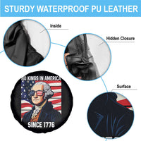 Funny Patriotic Founding Father Spare Tire Cover No Kings in America Since 1776 4th of July - Wonder Print Shop
