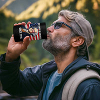 Funny Patriotic Founding Father 4 in 1 Can Cooler Tumbler No Kings in America Since 1776 4th of July - Wonder Print Shop