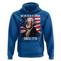 Funny Patriotic Founding Father Hoodie No Kings in America Since 1776 4th of July - Wonder Print Shop