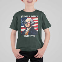 Funny Patriotic Founding Father T Shirt For Kid No Kings in America Since 1776 4th of July - Wonder Print Shop