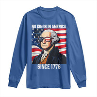 Funny Patriotic Founding Father Long Sleeve Shirt No Kings in America Since 1776 4th of July - Wonder Print Shop