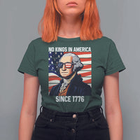 Funny Patriotic Founding Father T Shirt For Women No Kings in America Since 1776 4th of July - Wonder Print Shop