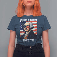 Funny Patriotic Founding Father T Shirt For Women No Kings in America Since 1776 4th of July - Wonder Print Shop