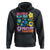 No Kings in America Protect Democracy Hoodie Colorful Flowers Patriotic Feminists - Wonder Print Shop