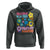 No Kings in America Protect Democracy Hoodie Colorful Flowers Patriotic Feminists - Wonder Print Shop