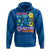 No Kings in America Protect Democracy Hoodie Colorful Flowers Patriotic Feminists - Wonder Print Shop