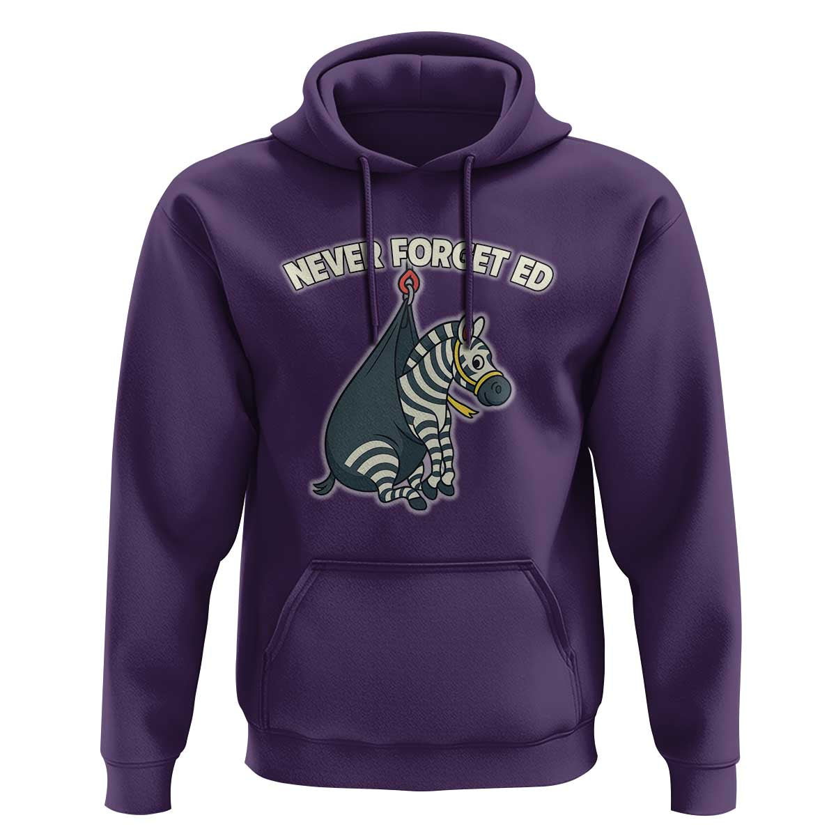Never Forget Ed The Zebra Meme Hoodie Funny Viral Animal Escape Internet Humor Fans - Wonder Print Shop