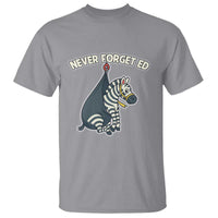 Never Forget Ed The Zebra Meme T Shirt Funny Viral Animal Escape Internet Humor Fans - Wonder Print Shop