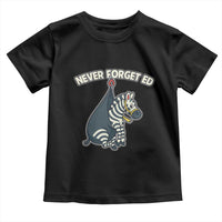 Never Forget Ed The Zebra Meme Toddler T Shirt Funny Viral Animal Escape Internet Humor Fans - Wonder Print Shop
