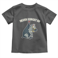 Never Forget Ed The Zebra Meme Toddler T Shirt Funny Viral Animal Escape Internet Humor Fans - Wonder Print Shop