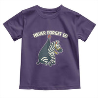 Never Forget Ed The Zebra Meme Toddler T Shirt Funny Viral Animal Escape Internet Humor Fans - Wonder Print Shop