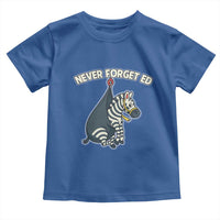 Never Forget Ed The Zebra Meme Toddler T Shirt Funny Viral Animal Escape Internet Humor Fans - Wonder Print Shop