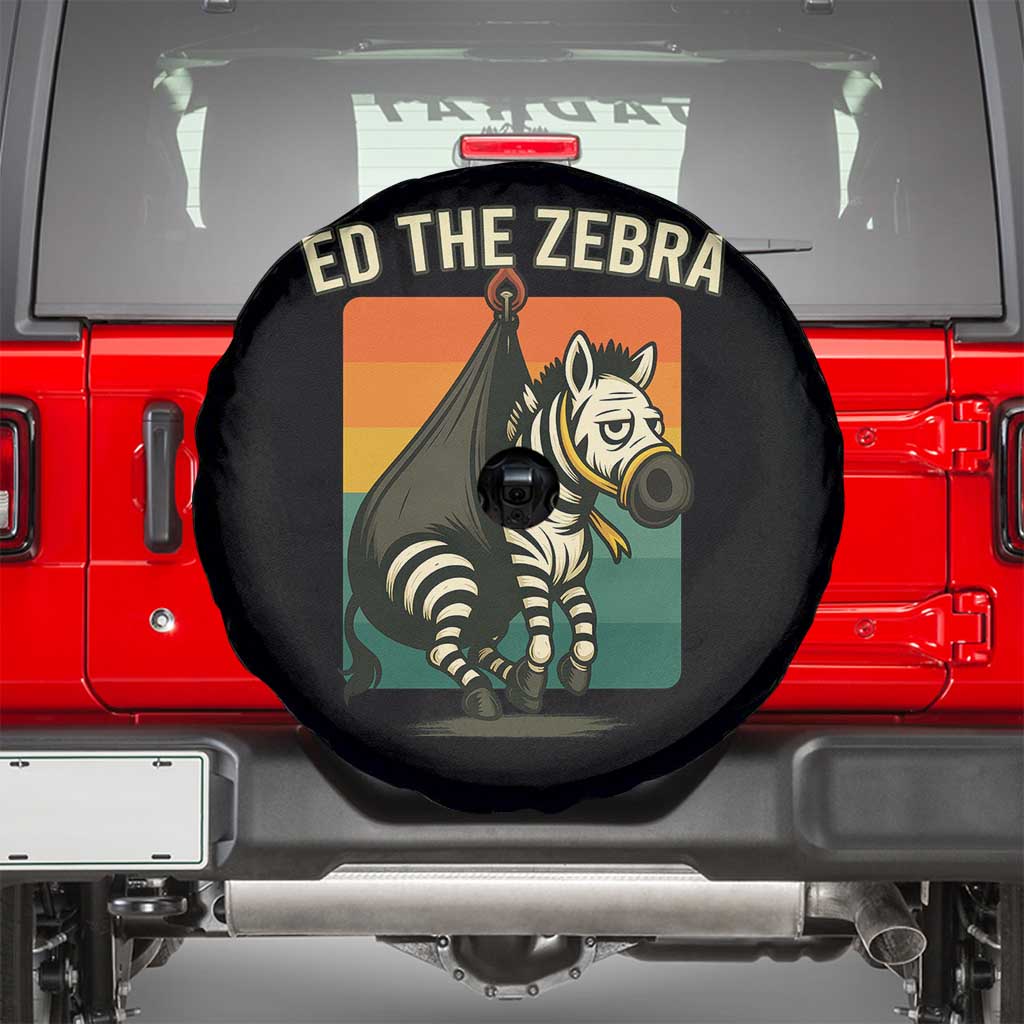 Retro Ed the Zebra Meme Spare Tire Cover Funny Viral Escape Animal - Wonder Print Shop