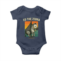 Retro Ed the Zebra Meme Baby Onesie Funny Viral Escape Animal - Wonder Print Shop