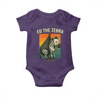 Retro Ed the Zebra Meme Baby Onesie Funny Viral Escape Animal - Wonder Print Shop
