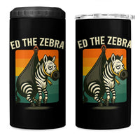 Retro Ed the Zebra Meme 4 in 1 Can Cooler Tumbler Funny Viral Escape Animal - Wonder Print Shop