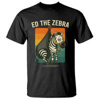 Retro Ed the Zebra Meme T Shirt Funny Viral Escape Animal - Wonder Print Shop