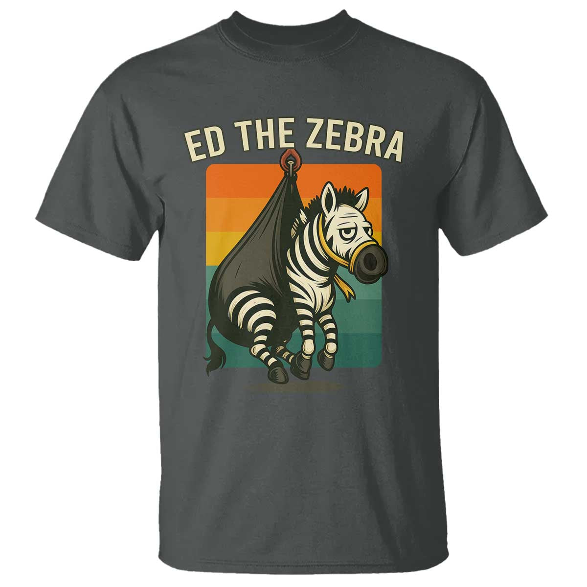 Retro Ed the Zebra Meme T Shirt Funny Viral Escape Animal - Wonder Print Shop